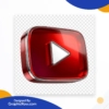 3D YouTube Icon PNG Clipart Free Download
