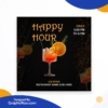 Happy Hour Instagram Post PSD Template Free Download