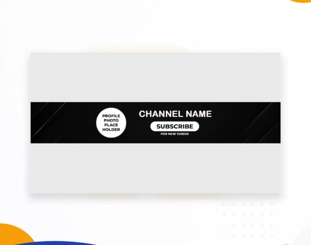 YouTube Banner Plain Black