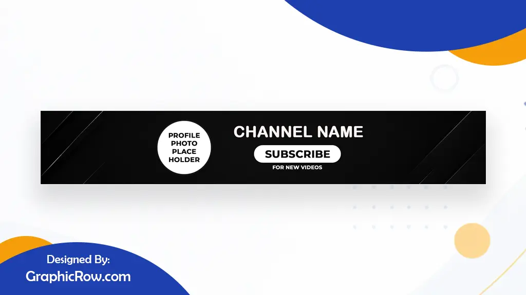 YouTube Banner Plain Black