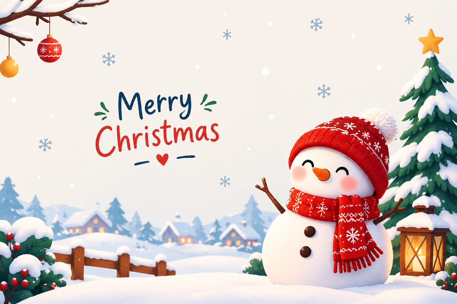 Cute Christmas wallpaper PSD template preview